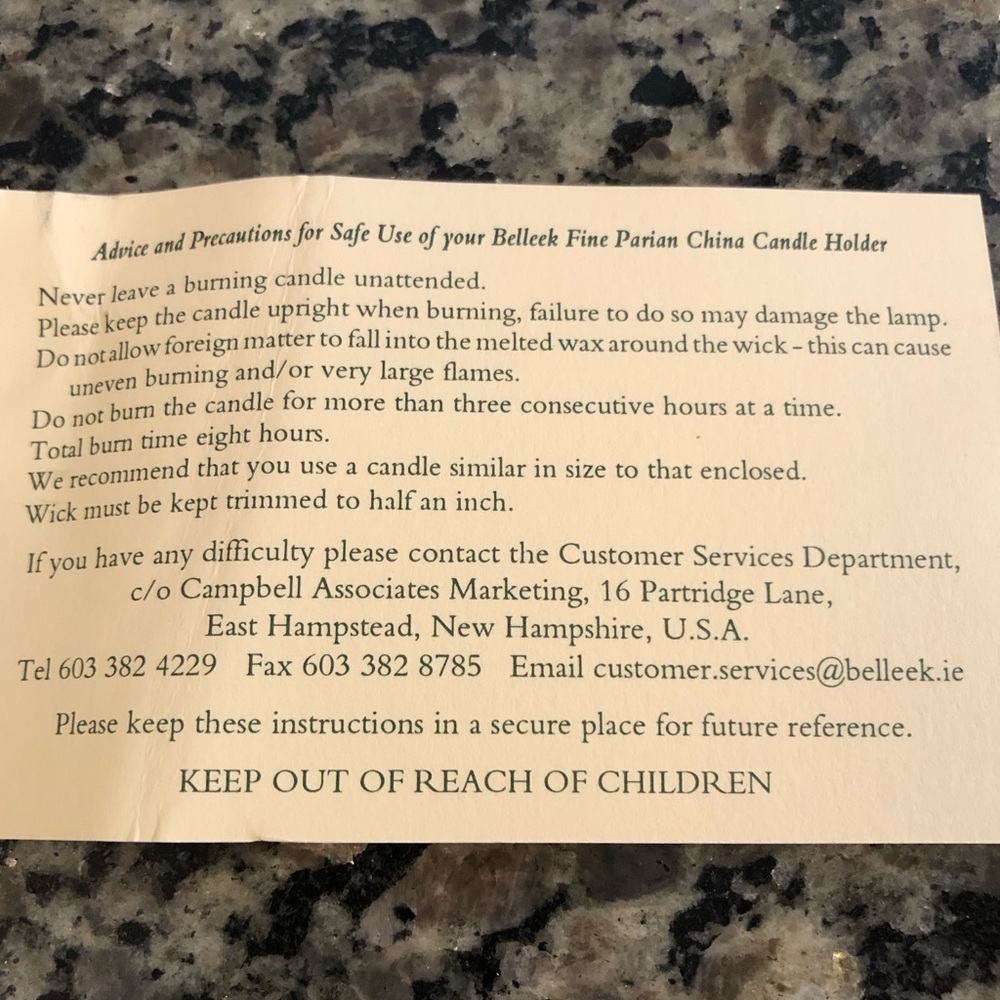 NIB Vintage Belleek Fairy Lamp Tealight Holder - Picture 6 of 9